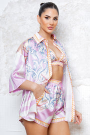 SET PINK 3 PIEZAS TOP-SHORT-CAMISA